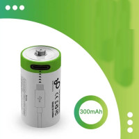 Аккумулятор CR2 Smartoools 300 mAh литий-ионный Li-Ion с зарядкой от Type-C 3.7V Выпуклый плюс