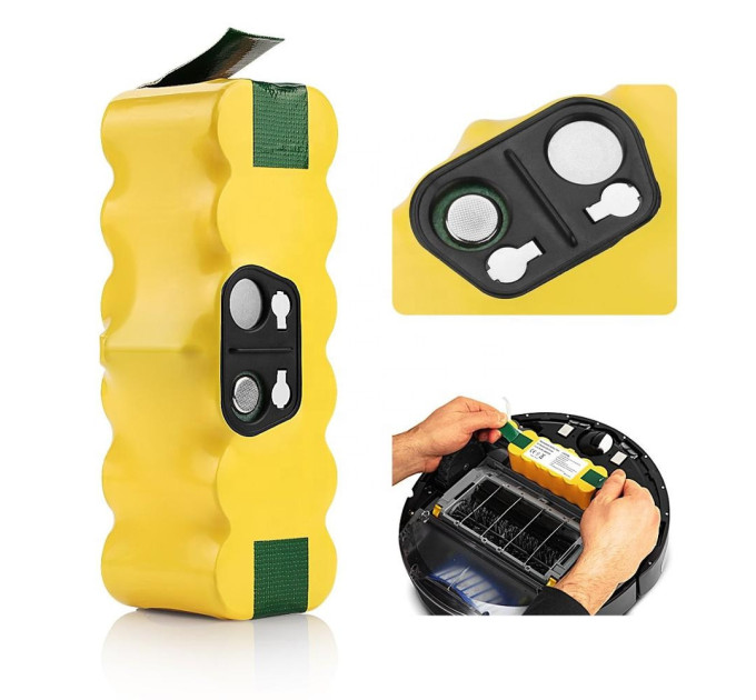 Аккумулятор Jiyeo JY-VC04 14.4V 2500 mAh для пылесосов iRobot Roomba 500 серия, 600 серия, 700 серия, 800 серия (18780)