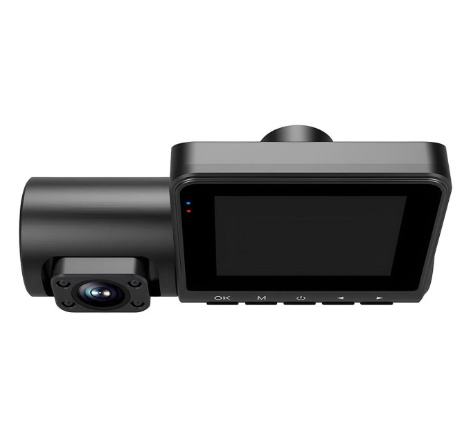 Автомобильный видеорегистратор 3 камеры Podofo W8109 (Black) (18695)