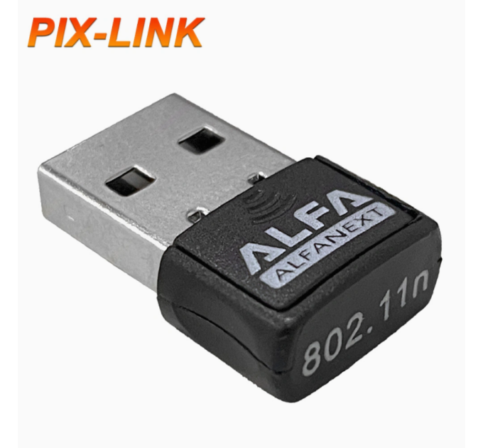 Беспроводной сетевой адаптер PIX-LINK Wi-Fi USB LV-UW06RK-ALFA (Black) (16668)