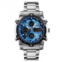 Годинник наручний Skmei 1389 Original (Silver - Blue, 1389BU)