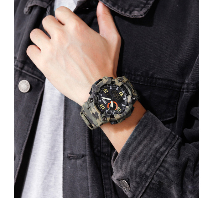 Часы наручные Skmei 1520 Original (Camouflage Green, 1520CMGN) (17151)