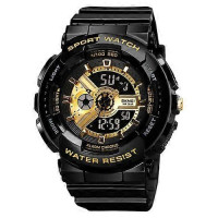 Часы наручные Skmei 1689 Original (Black Gold, 1689BKGD)