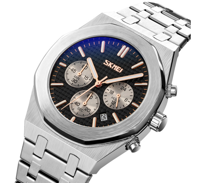 Часы наручные Skmei 9296 Original (Silver Black, 9296SIBK) (17175)