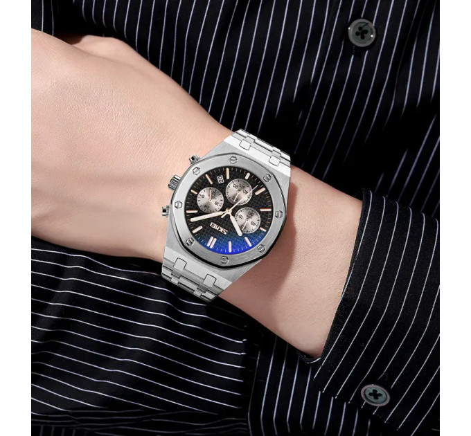 Часы наручные Skmei 9296 Original (Silver Black, 9296SIBK) (17175)