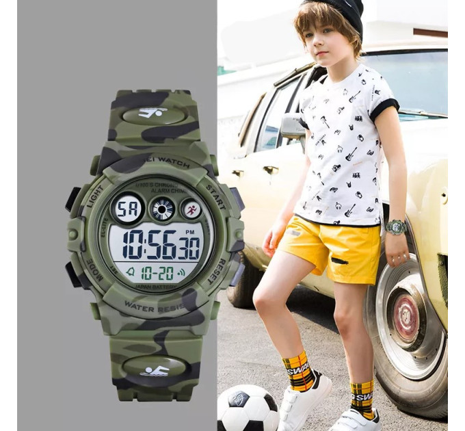 Часы наручные детские Skmei 1547 Original (Camouflage Green, 1547CMGN) (17145)