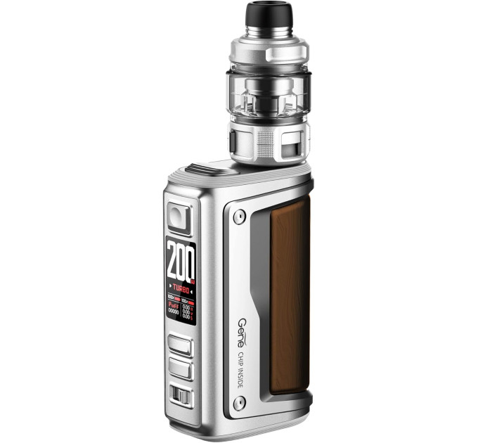 Електронна сигарета VOOPOO Argus GT 2 200W з Uforce-L Tank 5.5ml Оригінальний Набір (Сріблястий Сірий) (16647)