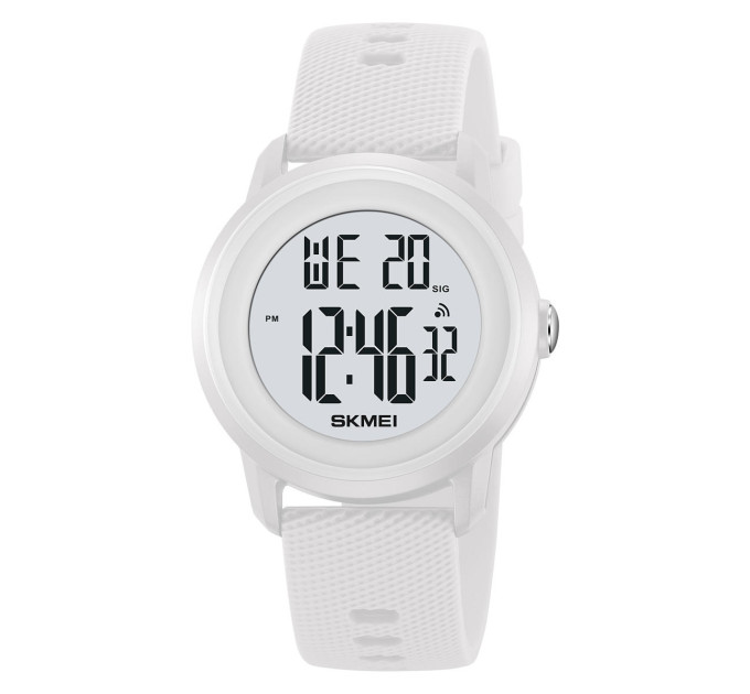 Женские спортивные часы Skmei 2218 Original наручные электронные цифровые (White, 2218WT) (19157)