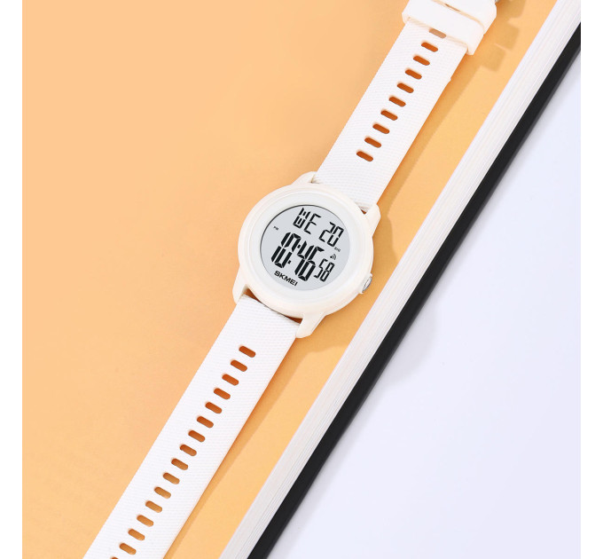 Женские спортивные часы Skmei 2218 Original наручные электронные цифровые (White, 2218WT) (19157)