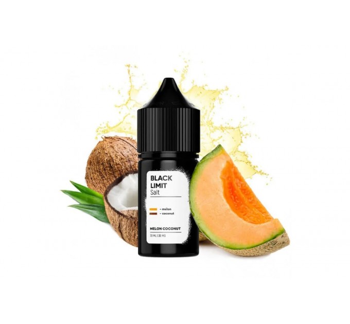 Жидкость для POD систем Black Limit Salt Melon Coconut 30 мл 50 мг (Дыня с кокосом)