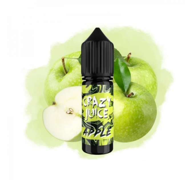 Рідина для POD систем Crazy Juice Apple 15 мл 50 мг (Зелене Яблуко)