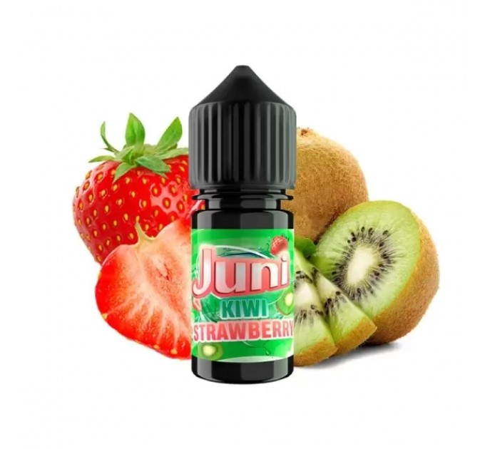 Жидкость для POD систем Juni Kiwi Stawberry 30 мл 30 мг (Киви Клубника Кислинка Холод)