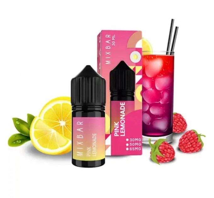 Жидкость для POD систем Mix Bar Pink Lemonade 30 мл 65 мг (Лимона, малина с холодком)