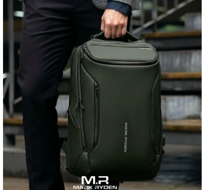 Городской рюкзак Mark Ryden 9031YSJ 28л для ноутбука до 17.3'' и USB-портом (Green) (17583)
