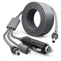 Кабель питания для Starlink Mini DC + Type-C + автомобильный прикуриватель 5м ()