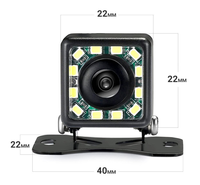 Камера заднего вида Podofo K0197P (Black) (18699)