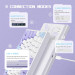 Клавиатура механическая  беспроводная Bluetooth / 2,4 AJAZZ AK820 Pro Flying Fish Switch / с подсветкой RGB / 4000 мА·ч / Раскладка 75% (Purple White Blue) (19569)