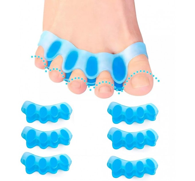 Корректор для пальцев ног силиконовый 2шт (Blue) (16053)