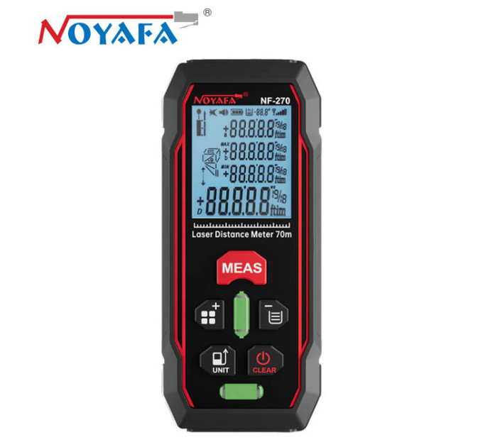 Лазерный дальномер Noyafa NF-270-70m Лазерная рулетка, дальномер, Расчет и измерение площади и объема (19403)