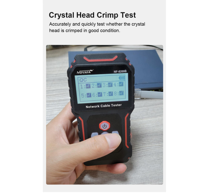 Многофункциональный кабельный тестер Noyafa NF-8209S  (18673)