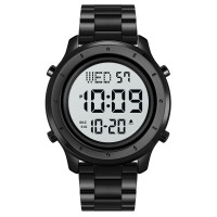 Мужские наручные часы Skmei 1864 Original стальные классические спортивные (Black White steel, 1864SBKWT)