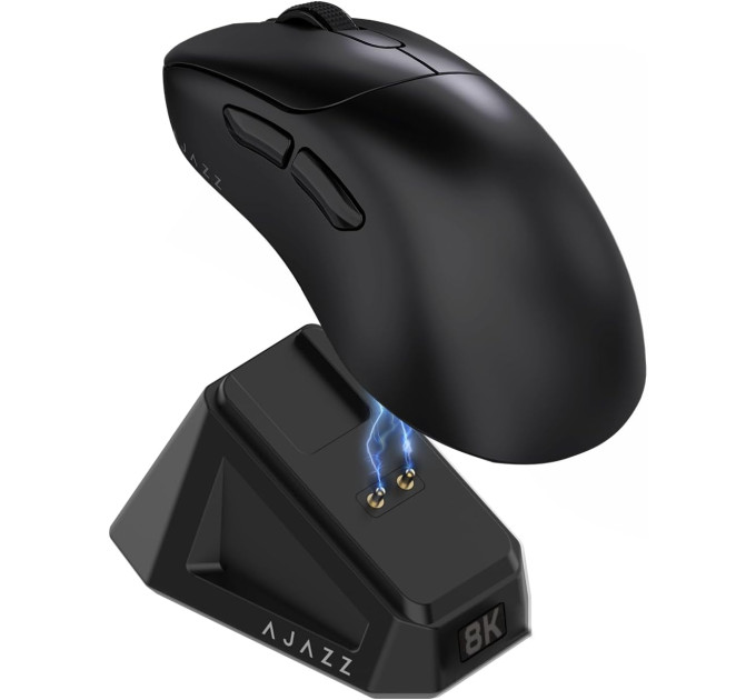 Мышка беспроводная AJAZZ AJ179 Pro Мышь компьютерная с Зарядной док-станцией / 2.4G / Bluetooth / USB (Black) (19576)