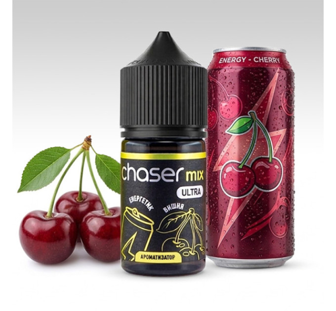 Набор для самозамеса на солевом никотине CHASER Mix BALANCE NEW 30 мл (Energy Cherry Энергетик вишня, 0-50 мг) (19494)