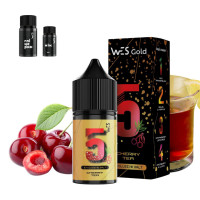 Набор для самозамеса на солевом никотине WES Gold 30 мл, 0-65 мг Cherry Tea (Вишневый чай)