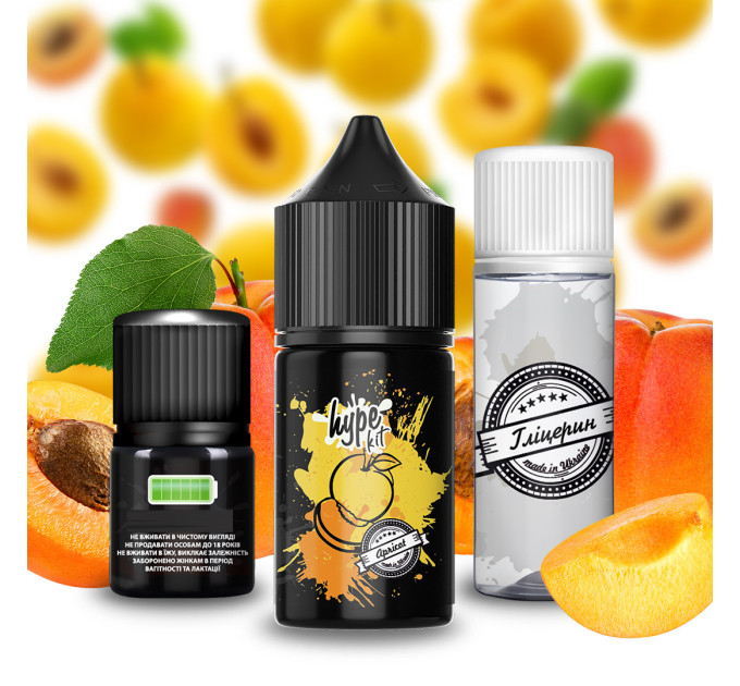 Набор для самозамеса солевой Hype 30 мл, 0-50 мг Apricot (Абрикос) (16876)