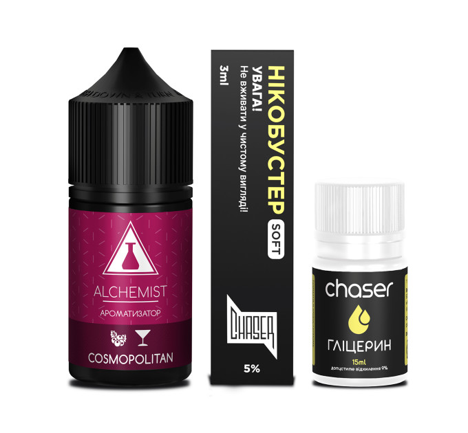 Набор компонентов для самозамеса солевой ALCHEMIST FL 30 мл (Cosmopolitan Клюква Холодок, 0-50 мг) (18098)