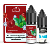 Набор компонентов для самозамеса солевой Flavorlab Disposable Puff 30 мл (Cherry mentol, Вишневый ментол 0-65 мг)