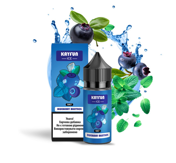 Набор компонентов для самозамеса солевой Flavorlab Kayfun Ice 30 мл (Blueberry Menthol, Черника ментол айс 0-65 мг) (19777)