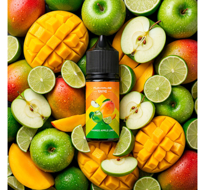 Набор компонентов для самозамеса солевой Flavorlab Ripe 30 мл (Mango Apple Lime, Манго с яблоком и лаймом 0-50 мг) (19489)