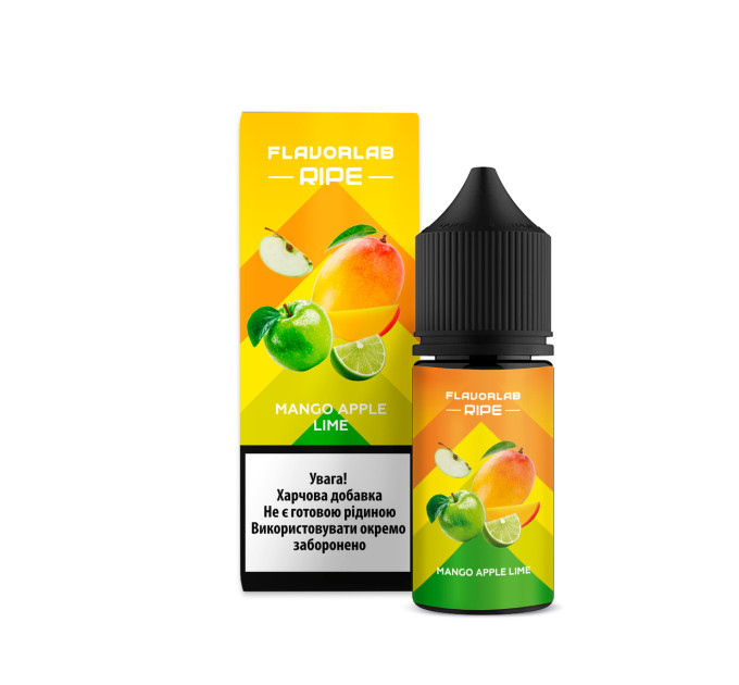 Набор компонентов для самозамеса солевой Flavorlab Ripe 30 мл (Mango Apple Lime, Манго с яблоком и лаймом 0-50 мг) (19489)