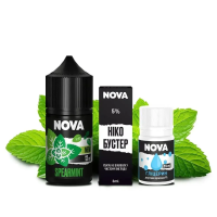 Набор компонентов для самозамеса солевой Nova 30 мл (SPEARMINT Мята, 0-50 мг)