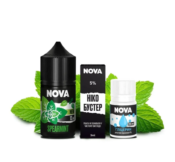 Набор компонентов для самозамеса солевой Nova 30 мл (SPEARMINT Мята, 0-50 мг) (18081)