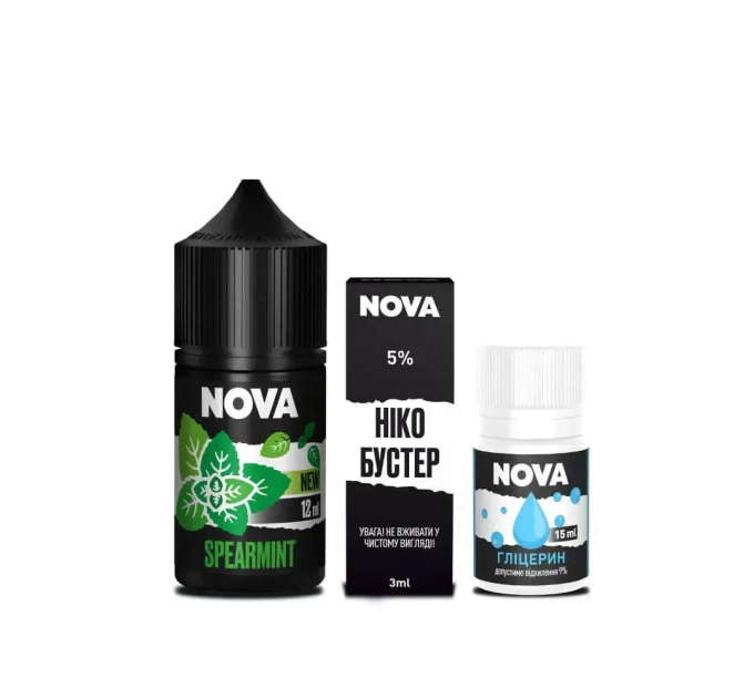 Набор компонентов для самозамеса солевой Nova 30 мл (SPEARMINT Мята, 0-50 мг) (18081)