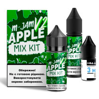 Набор компонентов для самозамеса солевой жидкости Flavorlab M-Jam V2 30 мл (Apple Яблоко, 0-65 мг)