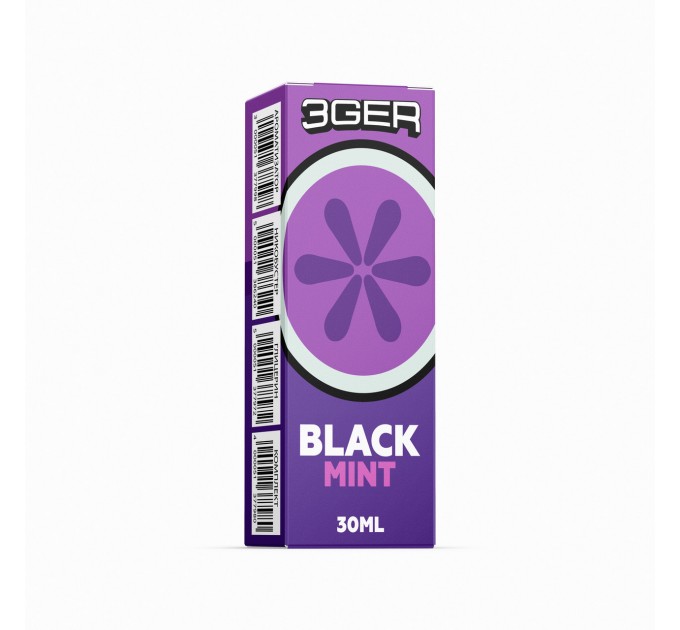 Набор компонентов заправки для самозамеса на солевом никотине 3GER 30 мл (Black Mint, 0-50 мг) (15569)