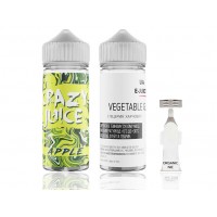 Набір заправки для самозамішування на органічному нікотині Crazy Juice Apple 120 мл 0-3 мг (Зелене Яблуко)