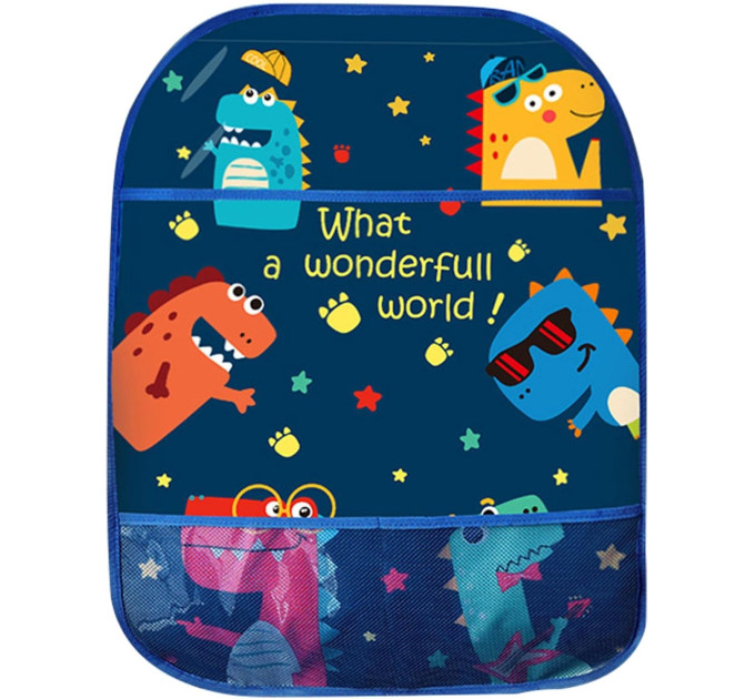 Органайзер автомобильный на переднее сиденье LVR 028 защитная накладка на спинку (Blue) (18997)