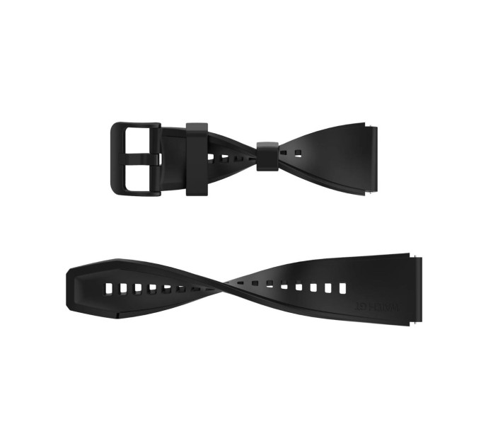 Ремешок силиконовый для Смарт-часов Kospet Tank T2, M2, T3, T3 Ultra Original (Black) (19585)