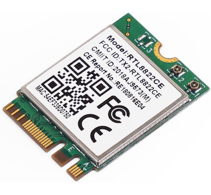 Сетевая карта MediaTek WIFI 5 RTL8822CE Двухдиапазонный адаптер, Bluetooth модуль для ПК / Ноутбука (19531)