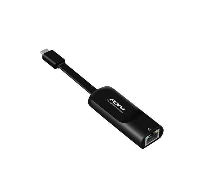 Сетевой адаптер Type-C на RJ45 Fenvi FR-G2500C 2500Mbps 2.5G Ethernet переходник сетевая карта (Black) (19129)