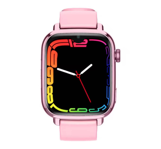 Смарт-часы детские Wonlex KT34 камерой WI-FI GPS SIM-карта Original силиконовый ремешок (Pink) (17778)