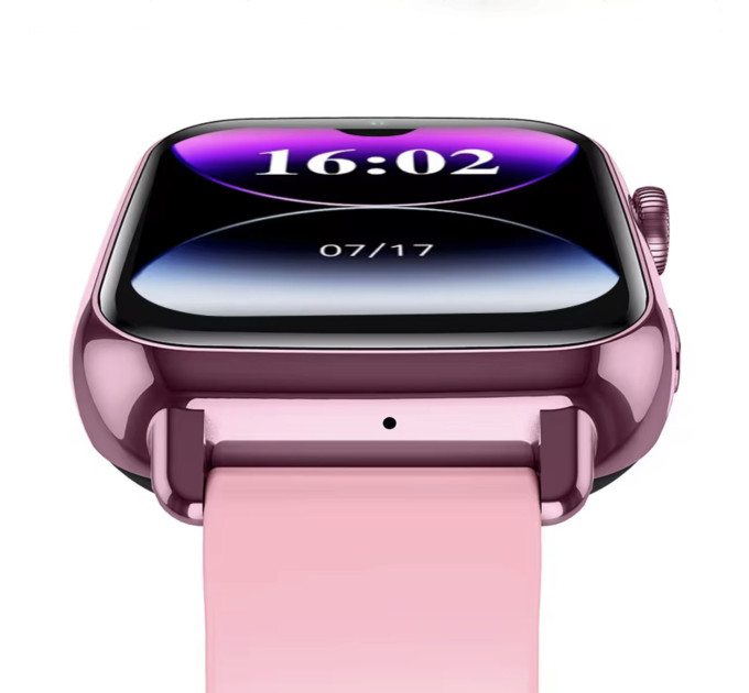 Смарт-часы детские Wonlex KT34 камерой WI-FI GPS SIM-карта Original силиконовый ремешок (Pink) (17778)