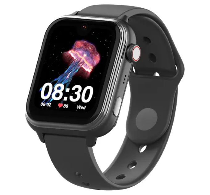 Смарт часы-телефон детские Wonlex KT37 Original с видеозвонком WI-FI GPS SIM-карта (Black) (18350)
