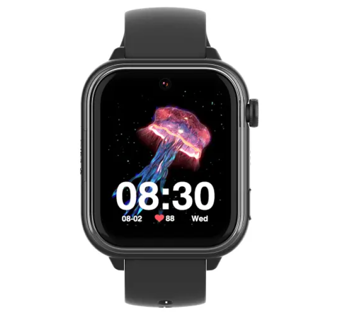 Смарт часы-телефон детские Wonlex KT37 Original с видеозвонком WI-FI GPS SIM-карта (Black) (18350)