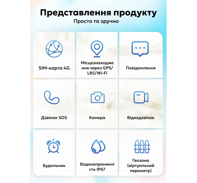 Смарт часы-телефон детские Wonlex KT37 Original с видеозвонком WI-FI GPS SIM-карта (Black) (18350)