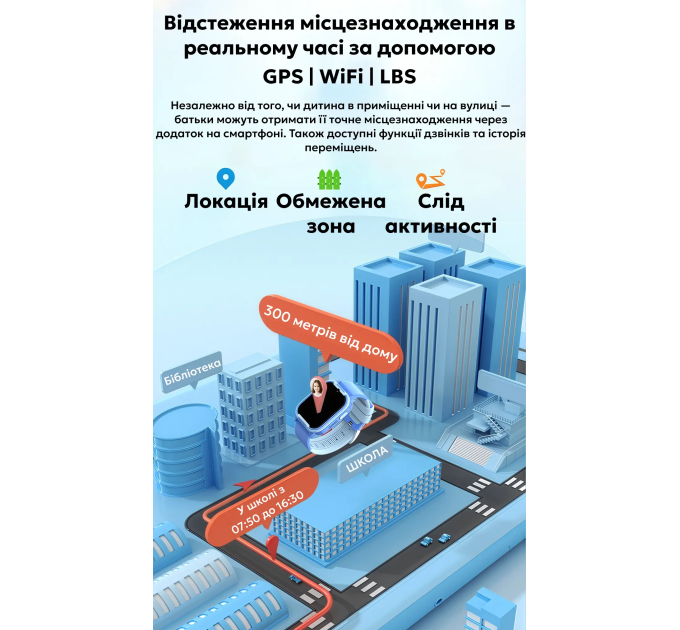 Смарт часы-телефон детские Wonlex KT37 Original с видеозвонком WI-FI GPS SIM-карта (Black) (18350)